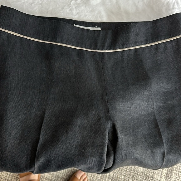 Worth Short Sleeve 100% Linen Two Piece Pantsuit - Picture 9 of 13